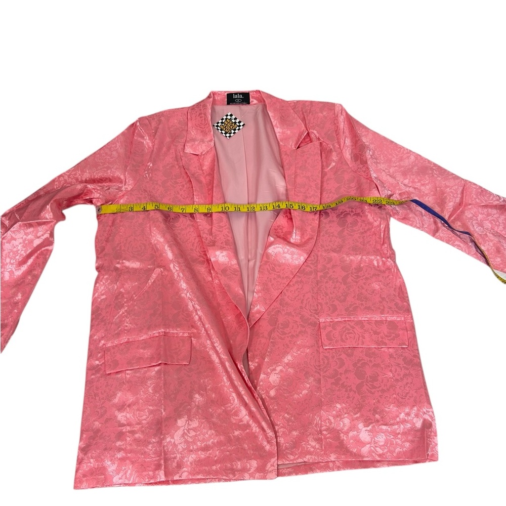 Dressed in Lala Lucky Girl Jacquard Floral Blazer + Cargo Pants Set size med NWT - Picture 11 of 16